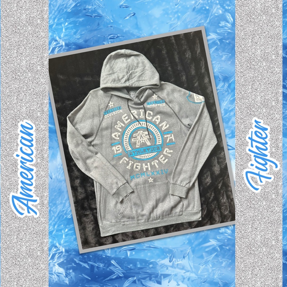 American Fighter Hoodie.  L.  Like New!!